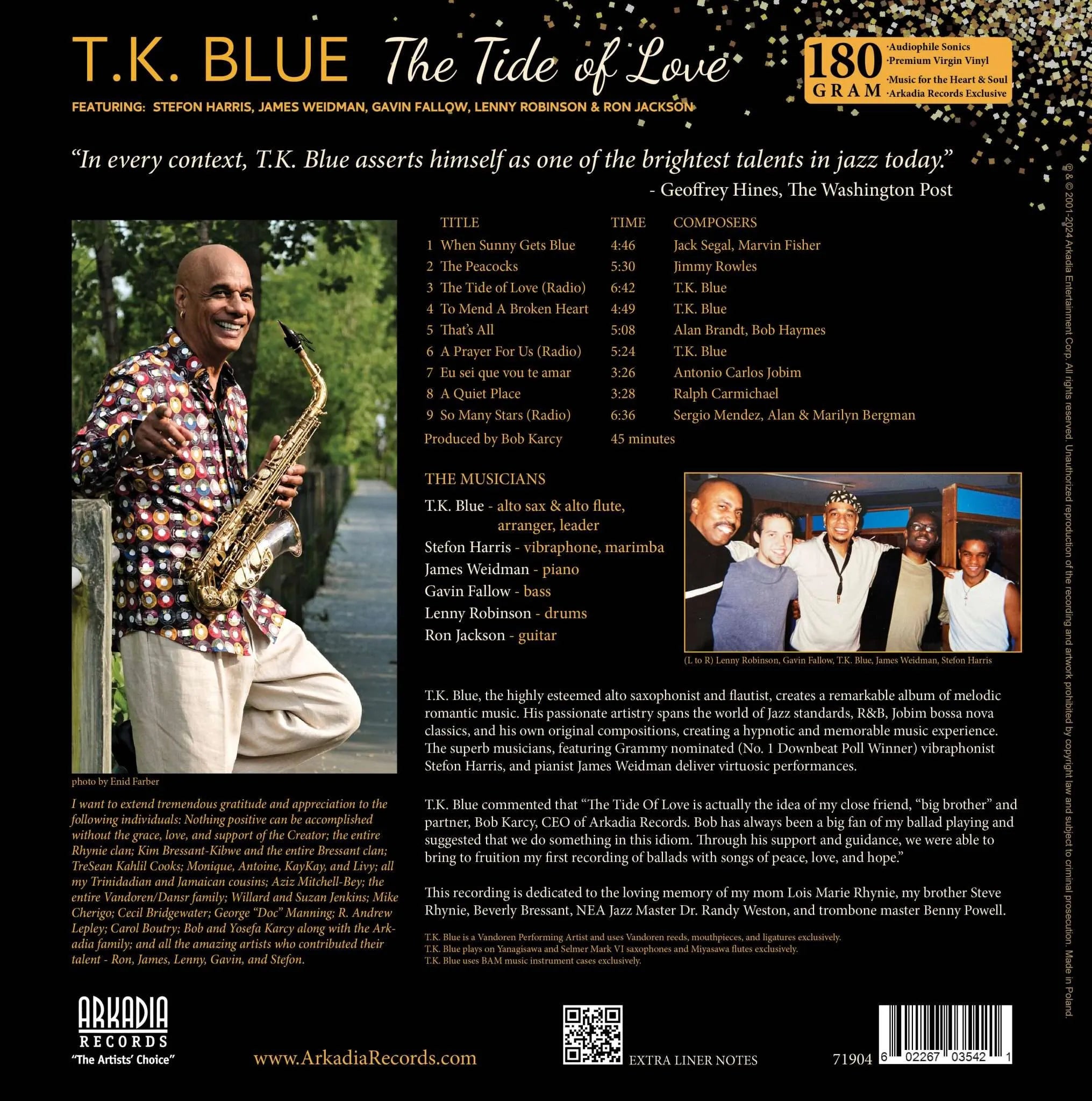 T.K. BLUE - The Tide of Love (Free U.S. Shipping)